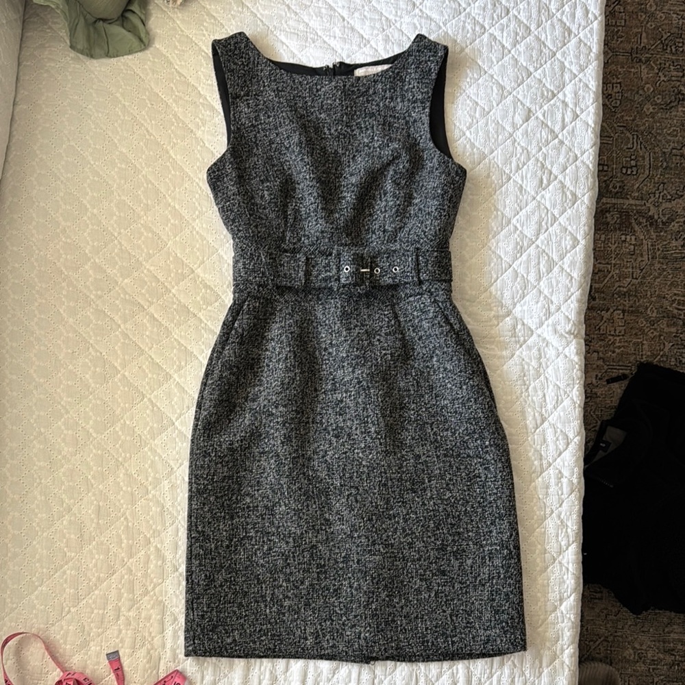 Elegant black tweed Dress